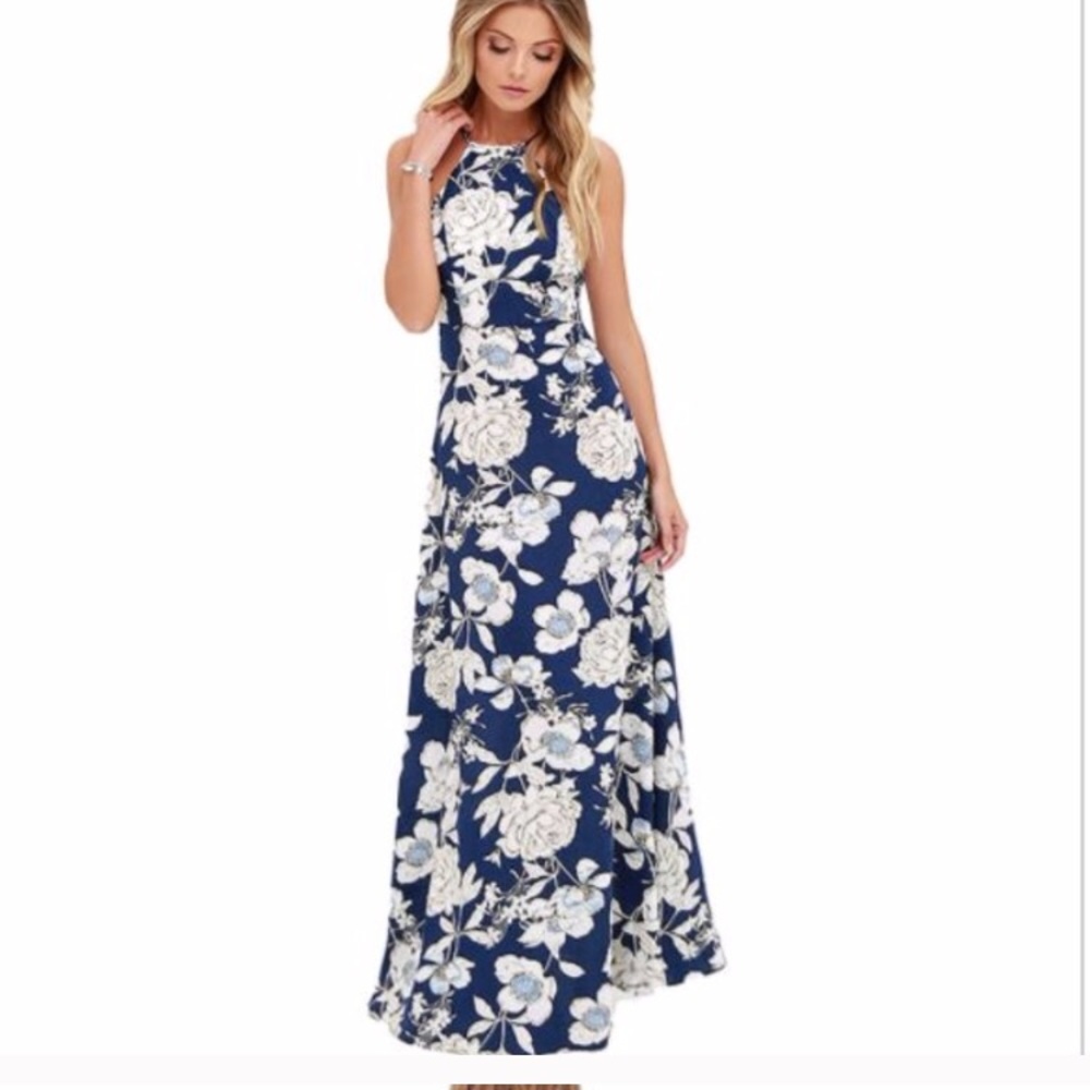 Blue Floral Dress